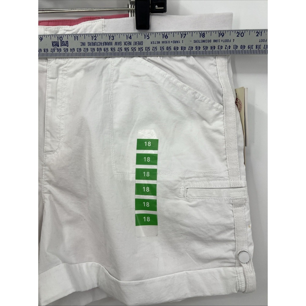Khaki & Company Women's Stretch Poplin Convertible Casual Soft Shorts Lot 2 - Picture 7 of 9